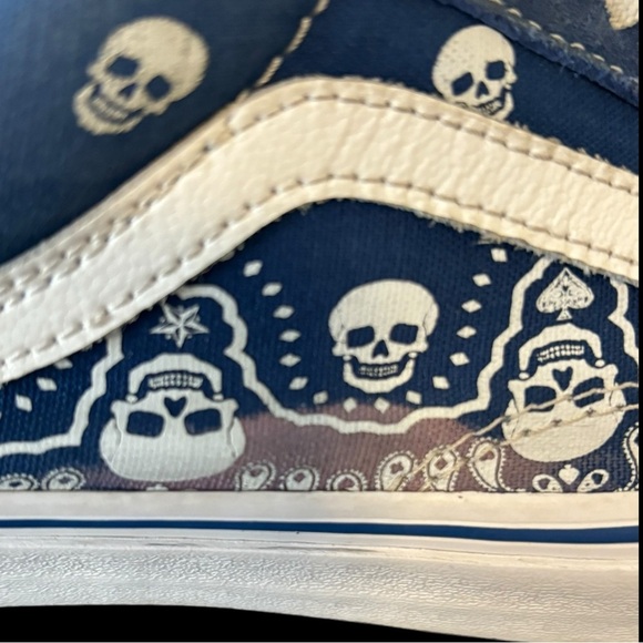 Vans Style 36 'Bandana - True Blue' - Men's Size 8.5 W size 10Shoes Sneakers - Picture 6 of 17